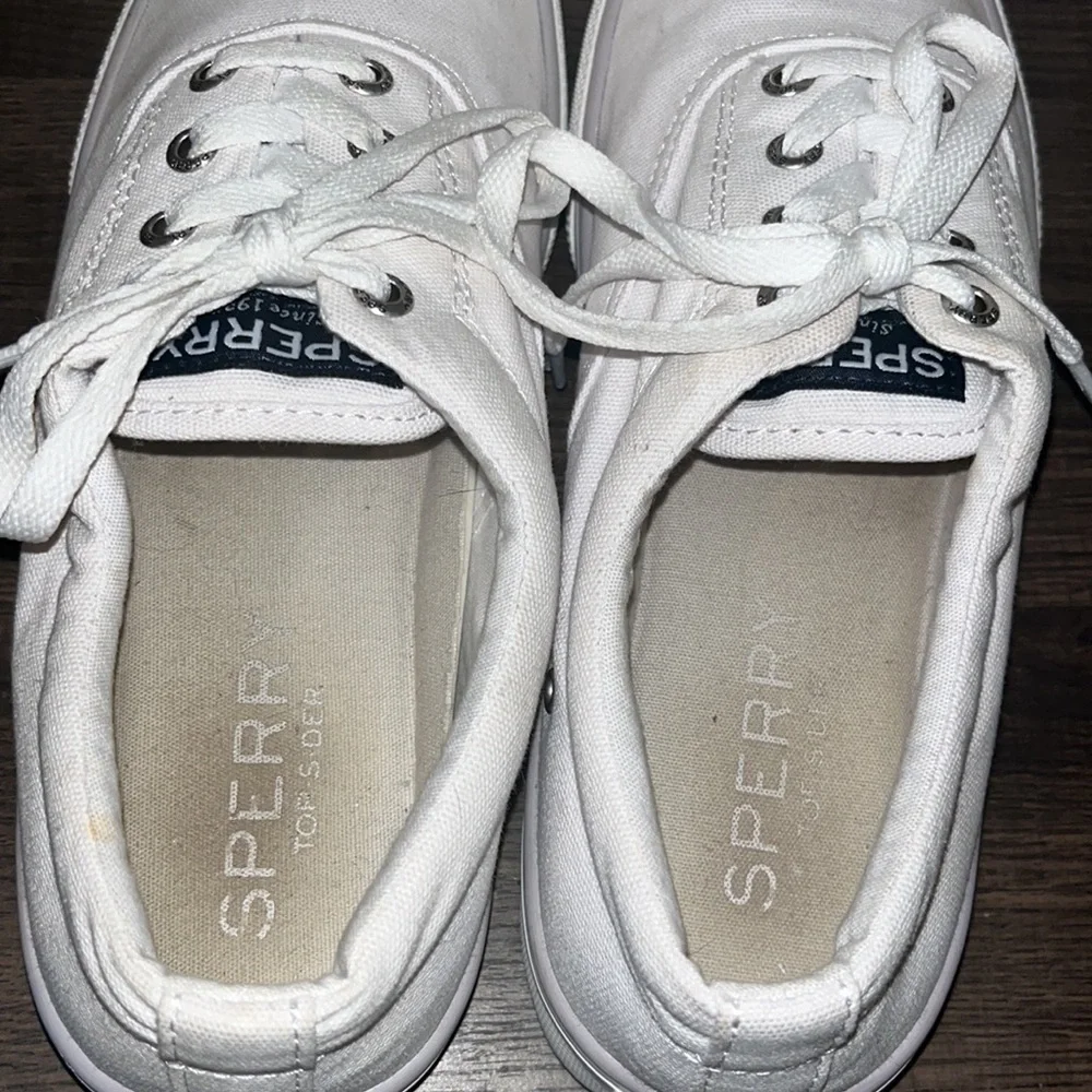 SPERRY TOP-SIDER STRIPER II CVO CANVAS WHITE SNEAKER [STS23881] (SIZE Men’s 8W)